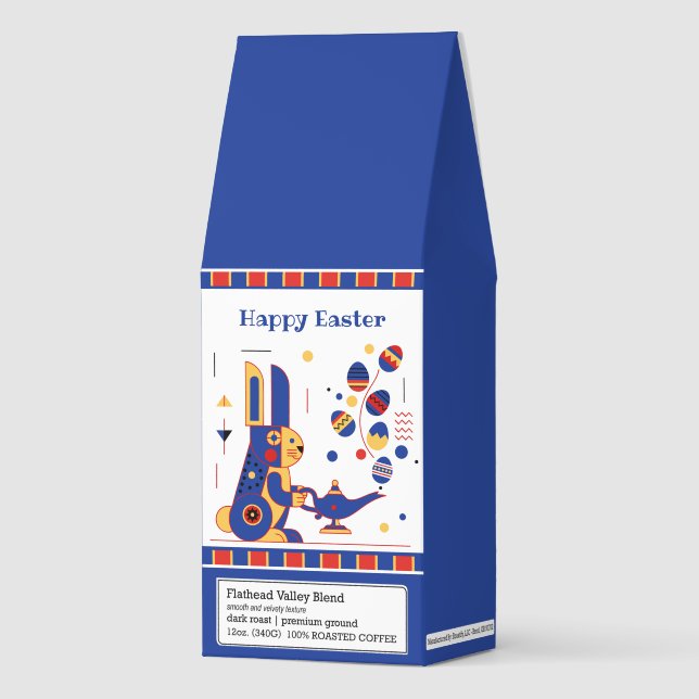 Happy Easter Cute Personalized Roasted Coffee (Front)