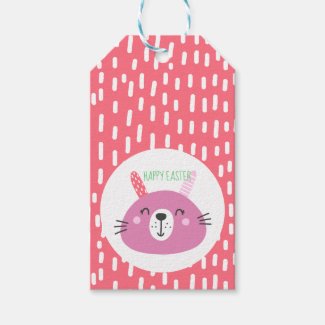 Happy Easter | Cute Pink Easter Bunny