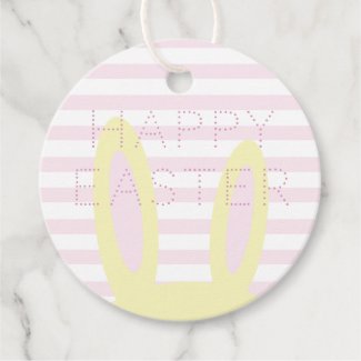 Happy Easter | Cute Pink & Yellow Bunny Ears