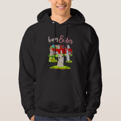 Happy Easter  Cute Rabbit Easter Day Riding Red Tr Hoodie