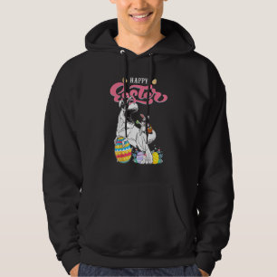 Happy Easter Dabbing Rabbit Riding Dinosaur Boys G Hoodie