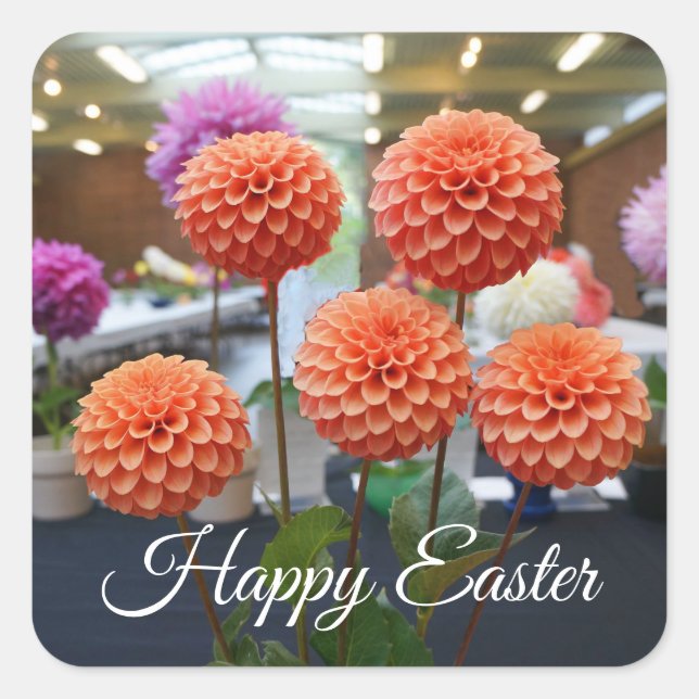 Happy Easter Dahlia Rose Toscano #1-1 Stickers (Front)