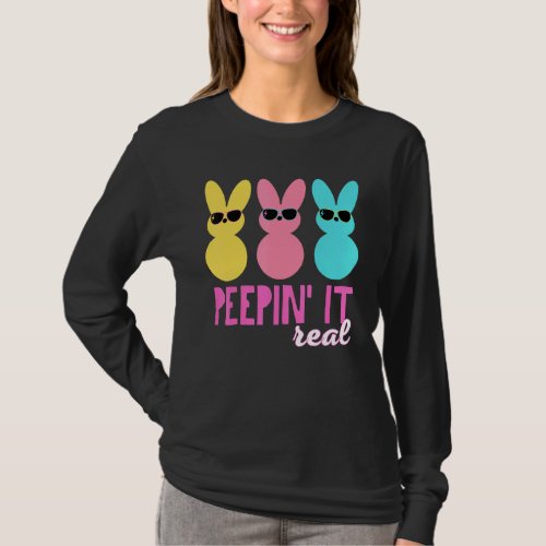 Happy Easter Day 2022 Bunny Egg Hunt  Peepin It Re T_Shirt