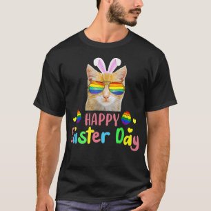 Happy Easter Day 2022 Cat LGBT Eggs T-Shirt