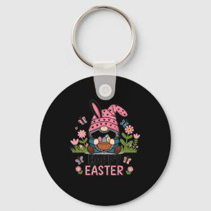 Happy Easter Day 2025 Bunny Gnome  Keychain