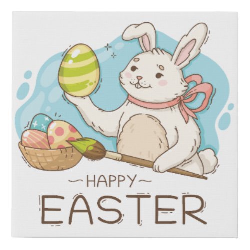  happy easter day_4 faux canvas print