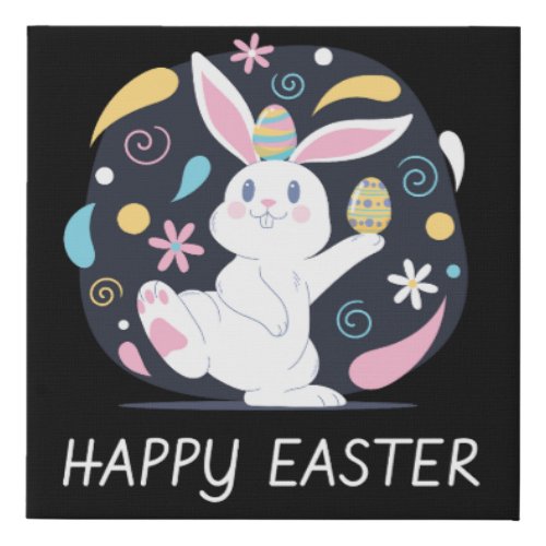  happy easter day_6 faux canvas print
