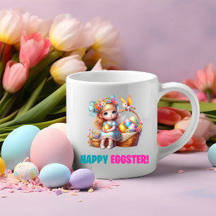 Happy Easter Day - Baby Rabbit Two-Tone Coffee Mug