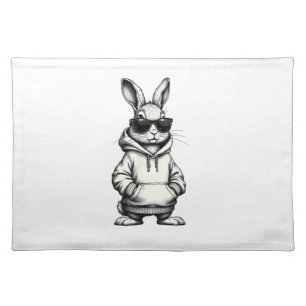 happy easter day bunny easter boys kids girls teen cloth placemat