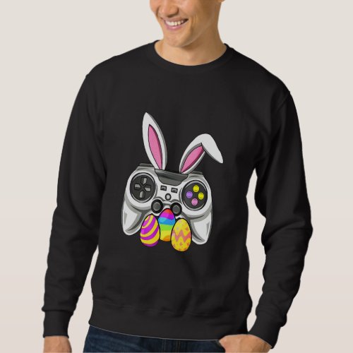 Happy Easter Day Bunny Easter Egg Boys Girls Kids  Sweatshirt