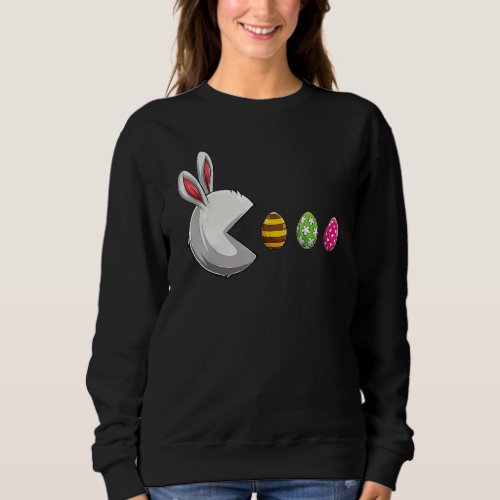 Happy Easter Day Bunny Egg Boys Girls Kids Easter Sweatshirt