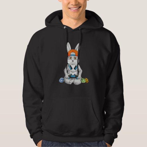 Happy Easter Day Bunny Egg Boys Girls Kids Gamer Hoodie