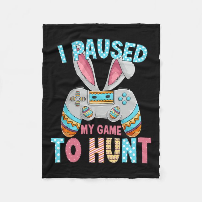 Happy Easter Day Bunny Egg Fun Teen Boys Men Kids  Fleece Blanket (Front)