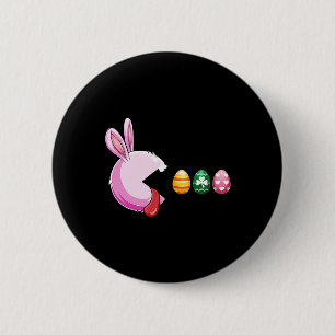 Happy Easter Day Bunny Egg Funny Boys Girls Kids E Button