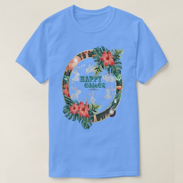 Happy Easter Day Bunny Egg Funny Boys Girls Kids E T-Shirt (Design Front)