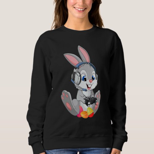 Happy Easter Day Bunny Egg Funny Boys Girls Kids G Sweatshirt