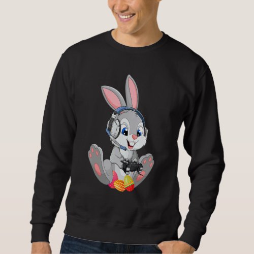 Happy Easter Day Bunny Egg Funny Boys Girls Kids G Sweatshirt