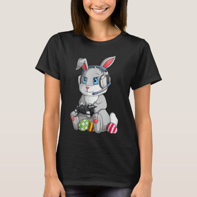 Happy Easter Day Bunny Egg Funny Boys Girls Kids G T-Shirt (Front)