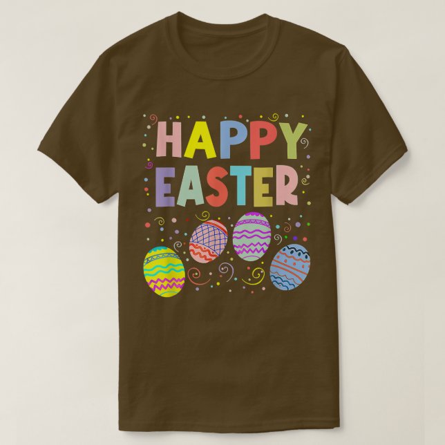 Happy Easter Day Bunny Egg Hunting Spring Christia T-Shirt (Design Front)