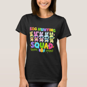 Happy easter day bunny egg hunting squad boy girl T-Shirt
