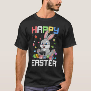 Happy Easter Day Bunny Egg Video Game Boys Kids Me T-Shirt