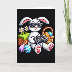 Happy Easter Day Bunny Egg Video Game Mens Boys Ki Card
