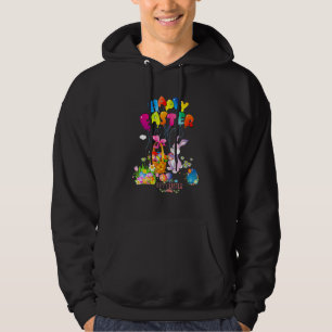Happy Easter Day Bunny Spring Gnome Easter Egg Hun Hoodie