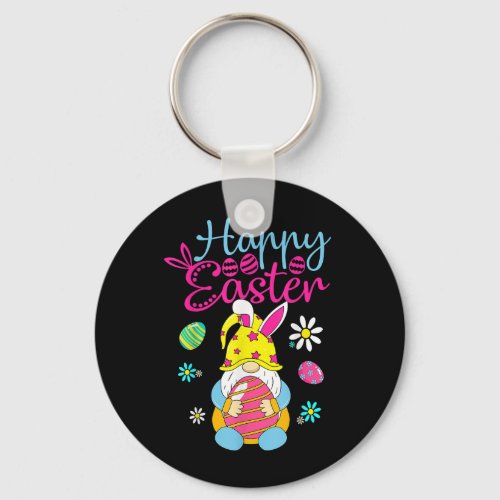 Happy Easter Day Bunny Spring Gnome Easter Egg Hun Keychain