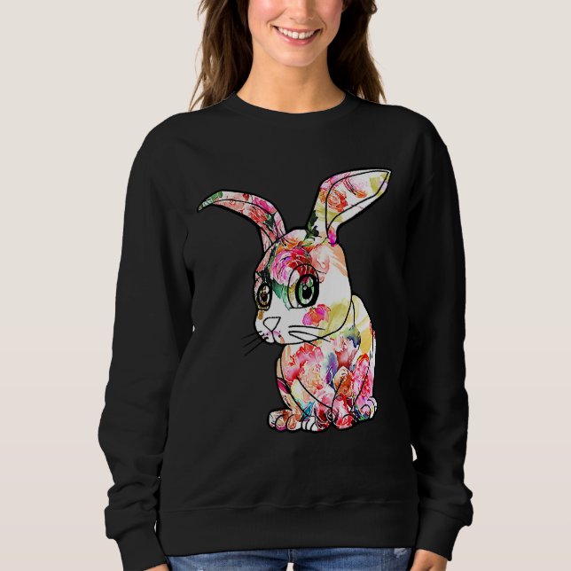 Happy Easter Day Bunny Spring Gnome Easter Egg Hun Sweatshirt (Front)