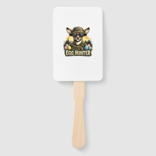 Happy Easter Day Camo Funny Hunting Boys Men Easte Hand Fan