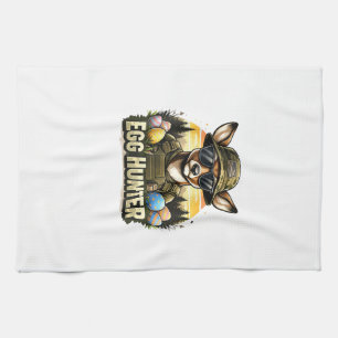 Happy Easter Day Camo Funny Hunting Boys Men Easte Kitchen Towel