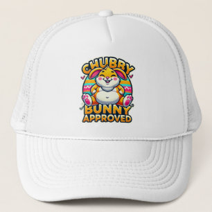 Happy Easter Day Chubby Bunny Approved Trucker Hat