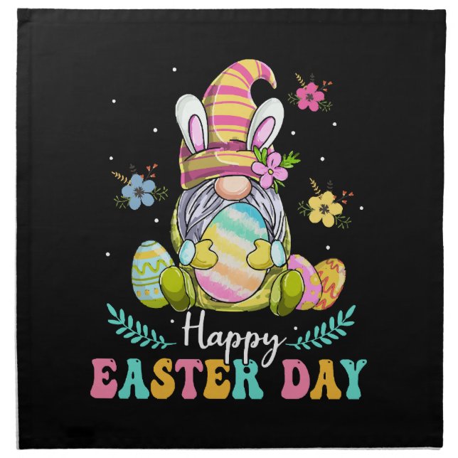 Happy Easter Day Cloth Napkin (Front)