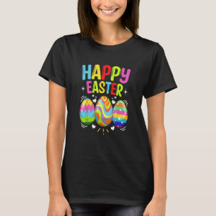 Happy Easter Day Colorful Egg Face Mask Hunting Cu T-Shirt