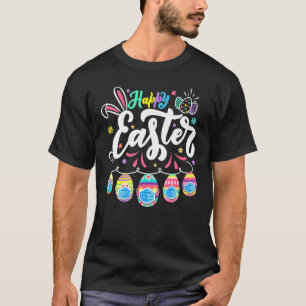 Happy Easter Day Colorful Egg Face Mask Hunting T-Shirt