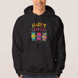 Happy Easter Day Colorful Egg Hunting Cute Hoodie