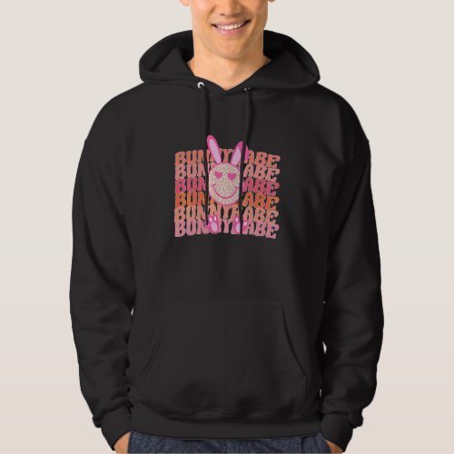 Happy Easter Day Cute Bunny Babe Rabbit Face Girl  Hoodie