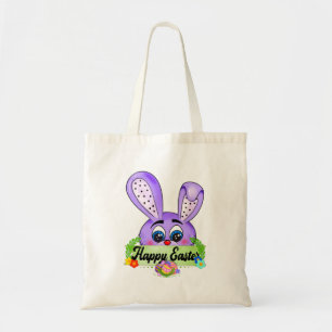 Happy Easter Day, Cute Bunny Ears, Spring Rabbit Tote Bag