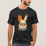 Happy Easter Day Cute Bunny Leopard Sunglasses Men T-Shirt