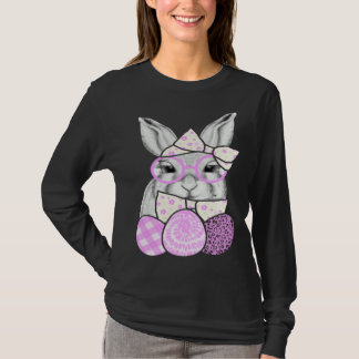 Happy Easter Day Cute Bunny Rabbit Face Tie Dye Gl T-Shirt