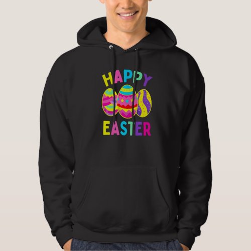 Happy Easter Day Cute Colorful Egg Hunting Women B Hoodie