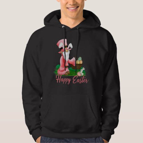Happy Easter Day Cute Easter Gnome Eggs Hunting Ba Hoodie