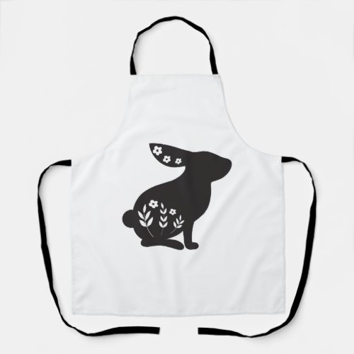 Happy Easter Day_ Cute Easter Rabbit Apron