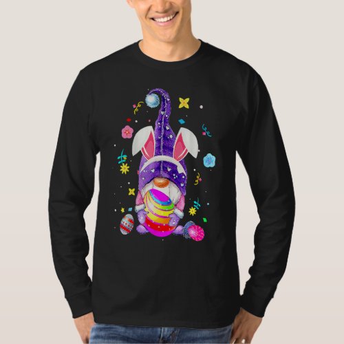 Happy Easter Day Cute Gnome Hugs Bunny Egg Hunting T_Shirt