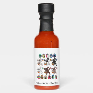Happy Easter Day Dabbing Rabbits Eggs Toddler Boys Hot Sauces