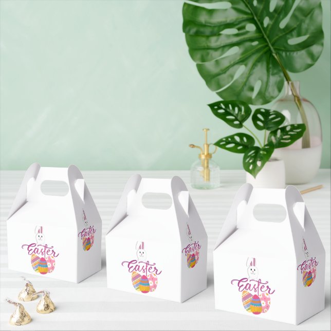 HAPPY EASTER DAY DESIGN FAVOR BOXES (Multiple)