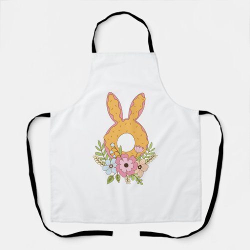 Happy Easter Day Donut Bunny Eggs For Donut Lovers Apron