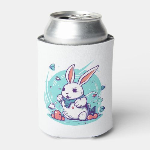 Happy Easter Day Egg Bunny Funny Gamer Boys Kids   Can Cooler