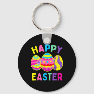Happy Easter Day Egg Hunting Easter Bunny  Keychain