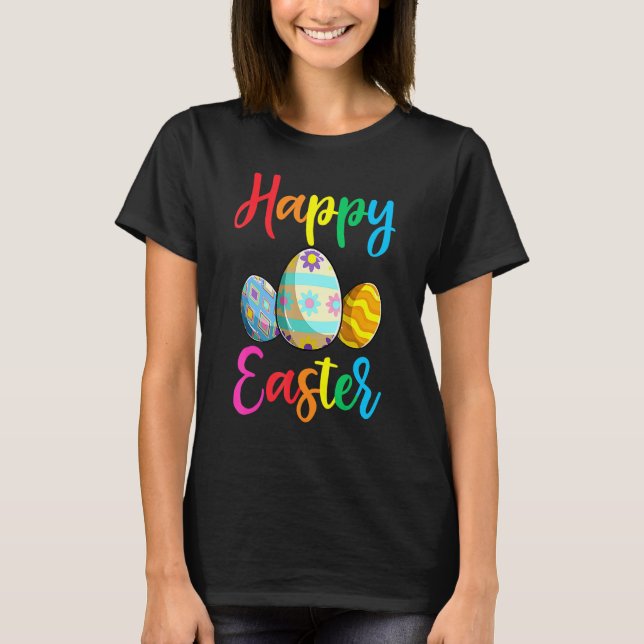 Happy Easter Day Eggs , Easter Day Egg Hunting 1 T-Shirt (Front)